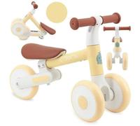 Momi Dex - Velo Bebe Draisienne ¿ Tricycle Sans Pedales - Jusqu'à 20 Kg - 12-36 Mois ¿ Jaune