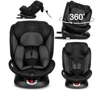 MoMi EMI - Siège auto pivotant 360° I-SIZE 40-150 cm - 0-36 kg - ISOFIX + TOP TETHER - Face/dos route - Noir