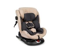 MoMi EMI - Siège auto pivotant 360° I-SIZE 40-150 cm - 0-36 kg - ISOFIX + TOP TETHER - Face/dos route - Beige