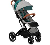 MoMi ESTELLE DAKAR Poussette Jusqu'à 22 kg - Léger, Moustiquaire, Sac de couchage et Housse de pluie - Gris-Vert