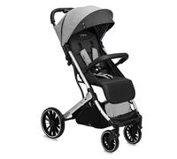 MoMi ESTELLE LIGHT PLUS Poussette à partir de 6 mois (jusqu'à 22 kg), poussette pliante avec harnais de sécurité 5 points, panier de courses avec fonction de dépliage, poignée télescopique de traction