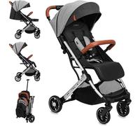 Momi Estelle Light Poussette Bébé Citadine Ultra Compacte - De 6 Mois - Jusqu'à 15kg - Gris Multicolore