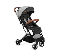 MoMi ESTELLE Poussette compacte légère et pliable dès 6 mois jusqu'à 15 kg, dossier inclinable, repose-pieds réglable, roues amorties, grand panier, harnais 5 points