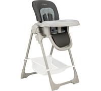 MoMi GOJO Chaise haute pour enfant Gris - Chaise d'alimentation multifonctionnelle avec ceinture de sécurité à 5 points et réglage en hauteur sur 7 positions