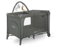 Momi Belove Plus Lit De Voyage Bébé - Lit Parapluie Bébé - Jusqu'à 15 Kg - Arche À Jouets Matelas Table À Langer Sac ¿ Vert Multicolore