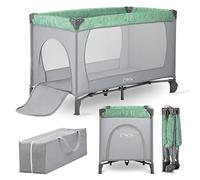 Lit Parapluie Bébé Momi Belove - Vert - Dimensions 125x65x78 Cm - Sommier Inclu Vert