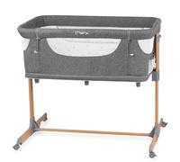 Momi Lit d'enfant Multifonction Smart Bed 4 en 1, lit d’appoint et Parc, pour Les Enfants jusqu'à 15 kg, avec réglage de la Hauteur en 5 Niveaux, avec Matelas, Sangles de Fixation et Roues