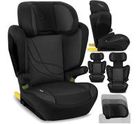 MoMi MEI - Siège auto I-SIZE 100-150 cm - Groupe 2/3 - ISOFIX - Dossier réglable 9 positions - Jusqu’à 36 kg - Noir