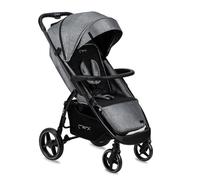 MoMi MIYA - Poussette ultra compacte - Dès 0 mois jusqu’à 22 kg - Kit d’accessoires - Roues EVA 7""/10"" - Gris