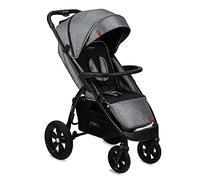 MoMi MIYA poussette pour enfants à partir de 6 mois (jusqu’à 22 kg), harnais de sécurité 5 points réglable, panier de courses, sac de couchage, porte-gobelet, habillage pluie et moustiquaire