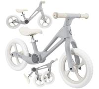 Momi Noru Vélo Bébé Draisienne Pliable - Dès 2 Ans ¿ Jusqu'à 25 Kg - 12 Pouces Roues ¿ Réglable Sans Outils ¿ Gris