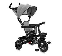 Momi Telde Tricycle Pour Enfants 5en1 - 360° Tricycle Evolutif Bébé - Jusqu'à 25 Kg - Repose-Pieds, Pare-Soleil ¿ Gris