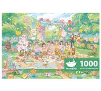 MOMIBOOK Puzzle de 1000 pièces pour adultes - Puzzle du mouvement d'anniversaire - Brille dans le noir - Peinture lumineuse - Image difficile et impossible - Puzzle unique et amusant - Cadeau de Noël