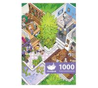 MOMIBOOK Puzzles pour adultes de 1000 pièces Puzzles de rassemblement dans la cabane dans les arbres, peinture stratifiée scintillante, image difficile, difficile, impossible, puzzle unique, fête