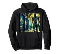 Momie au musée, Style de Nuit étoilée de Van Gogh, Halloween Sweat à Capuche