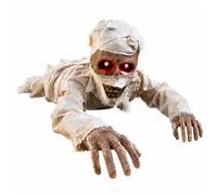 Momie e Gran Décoration Hantée | Bruits Effrayants Intégrés, Momie Animée, Activé son, pr