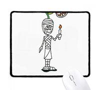 Momie Égyptienne d'halloween Mutation Horus Mousepad Petit Tapis De Souris Gaming Résistant À Usure Tapis De Souris pour Jeu Travail Bureau 25X30Cm