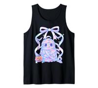 Momie fantôme Pastel enveloppée dans des Bandages avec Citrouille et Chauves-Souris Débardeur