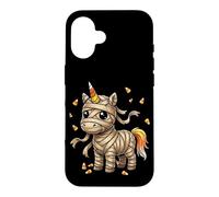 Momie Licorne Bonbon maïs Mignon Cheval Halloween Coque pour iPhone 16