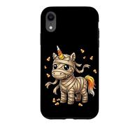 Momie Licorne Bonbon maïs Mignon Cheval Halloween Coque pour iPhone XR