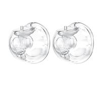 Momlacto Lot de 2 gobelets collecteurs de lait compatibles avec tire-lait Momcozy S12 Pro/S9 Pro, pièces de rechange avec collecteur, valve à bec de canard, bride, diaphragme, liant, ne convient pas