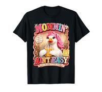 Mommin Aint Easy Funny Bubble Tea Duck Mom T-Shirt