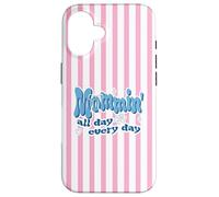 Mommin All Day Everyday Funny Mom Quote Coque pour iPhone 16