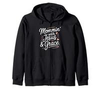 Mommin' avec Jésus et Grace Christian Design Sweat à Capuche