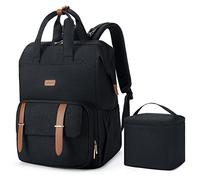 mommore Sac à dos tire-lait pour Spectra S1, S2 Medela Sac à dos pour maman qui travaillent avec housse pour ordinateur portable de 15,6", noir, 17.3 x 12.3 x 7.1 inches, Sacs à dos de jour