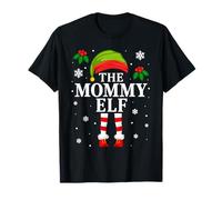 Mommy Elf Christmas Matching Family Christmas Mother Pajama T-Shirt