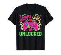Mommy Level : une joueuse de la fête des pères débloquée attend un nouveau bébé T-Shirt
