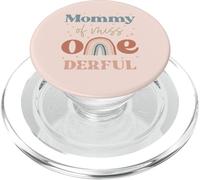 Mommy of Miss Onederful Boho Rainbow Daughter Premier Anniversaire PopSockets PopGrip pour MagSafe