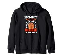 Mommy of Rookie 1er Anniversaire de Basket-Ball Assorti Sweat à Capuche