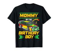 Mommy of The Birthday Boy Race Car Party Family Matching T-Shirt
