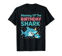 Mommy of The Birthday Shark - Wildlife Sea Lover T-Shirt