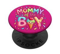 Mommy of The Boy Sweet Ice Cream Kawaii PopSockets PopGrip Adhésif
