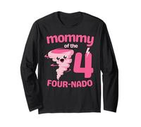 Mommy of The Four-Nado Tornado 4ème Anniversaire Manche Longue