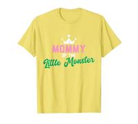 Mommy of The Little Monster T-Shirt, Homme, Citron, M