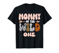 Mommy Of The Wild One Décoration de fête d'anniversaire pour fille T-Shirt