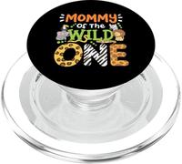 Mommy of The Wild One Kids Boys Safari Zoo Anniversaire Famille PopSockets PopGrip pour MagSafe