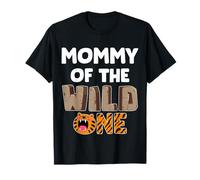 Mommy of The Wild One Zoo Fête d'anniversaire T-Shirt