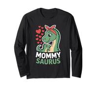 Mommy Saurus Dinosaur Mom and Baby Mother's Day Manche Longue