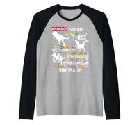 Mommy You Are As Strong As T Rex Dinosaure Fête des Mères Manche Raglan