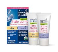 Mommy's Bliss - Gel de massage apaisant pour les petites gencives biologiques - Combo jour et nuit - 2 tubes de 0,53 oz