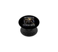 Mommy's Good Boy Wolf Pack Full Moon Bootleg Funny PopSockets PopGrip Adhésif