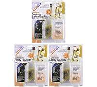 Mommy's Helper - Tip Resistant Furniture Safety Brackets, 3 Pack
