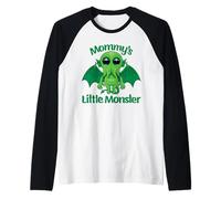 Mommy's Little Monster - Câlins créatures Marines pour Enfants Manche Raglan
