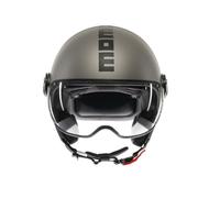 MOMODESIGN - FGTR Evo E2206, Casque Moto Jet avec Double Visière pour Homme et Femme Homologué ECE, pour Hommes et Femmes, Matt Titanium Frost/Black, XL