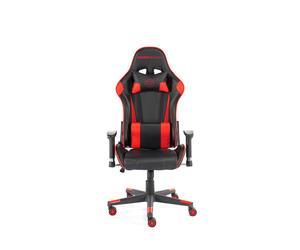 Momo Design MD-GC005A-KR Siège pour jeu vidéo Fauteuil de gaming Siège rembourré Noir, Rouge