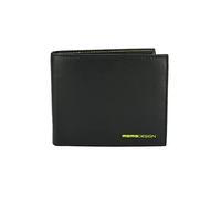 MOMO DESIGN Portefeuille homme en cuir véritable, avec protection RFID, boîte cadeau en bois, Noir classique, Moderne